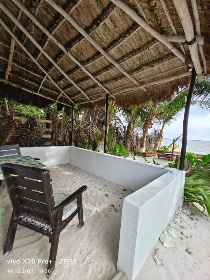 Lunazul Eco-Cabana Frente Al Mar Mahahual Luaran gambar