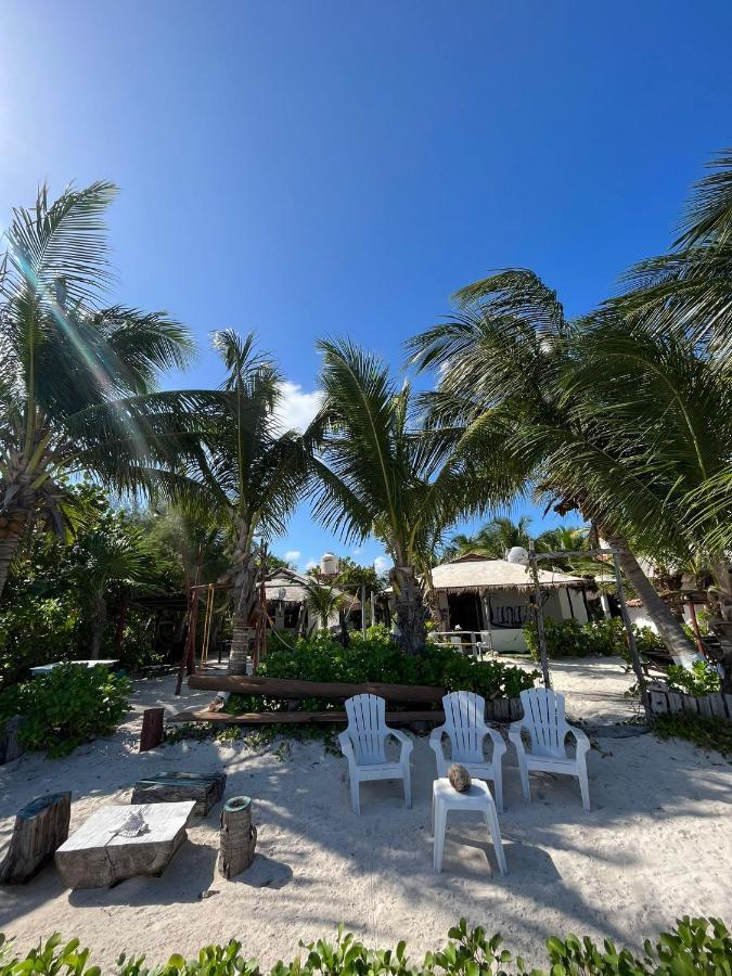 Lunazul Eco-Cabana Frente Al Mar Mahahual Luaran gambar