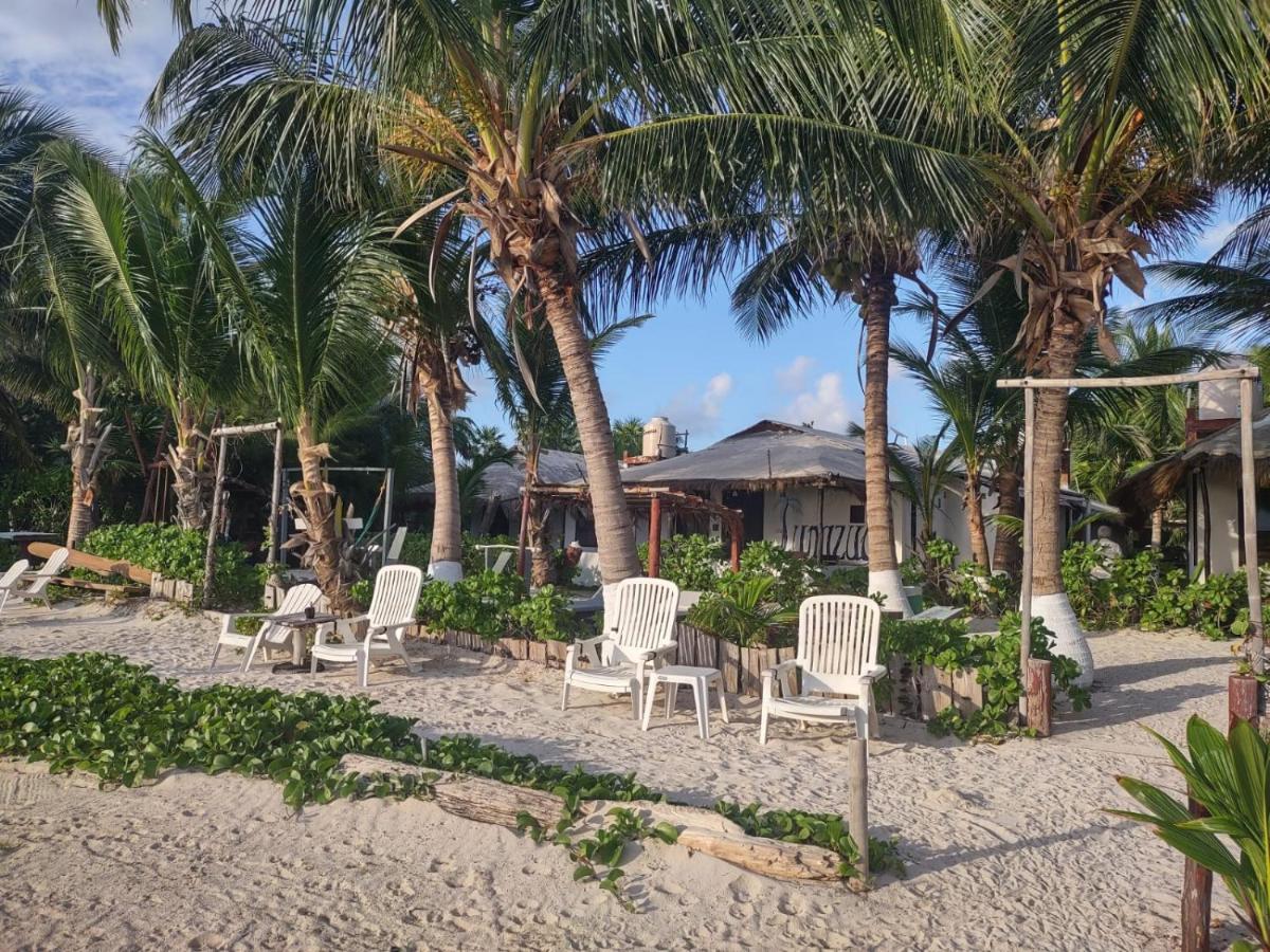 Lunazul Eco-Cabana Frente Al Mar Mahahual Luaran gambar