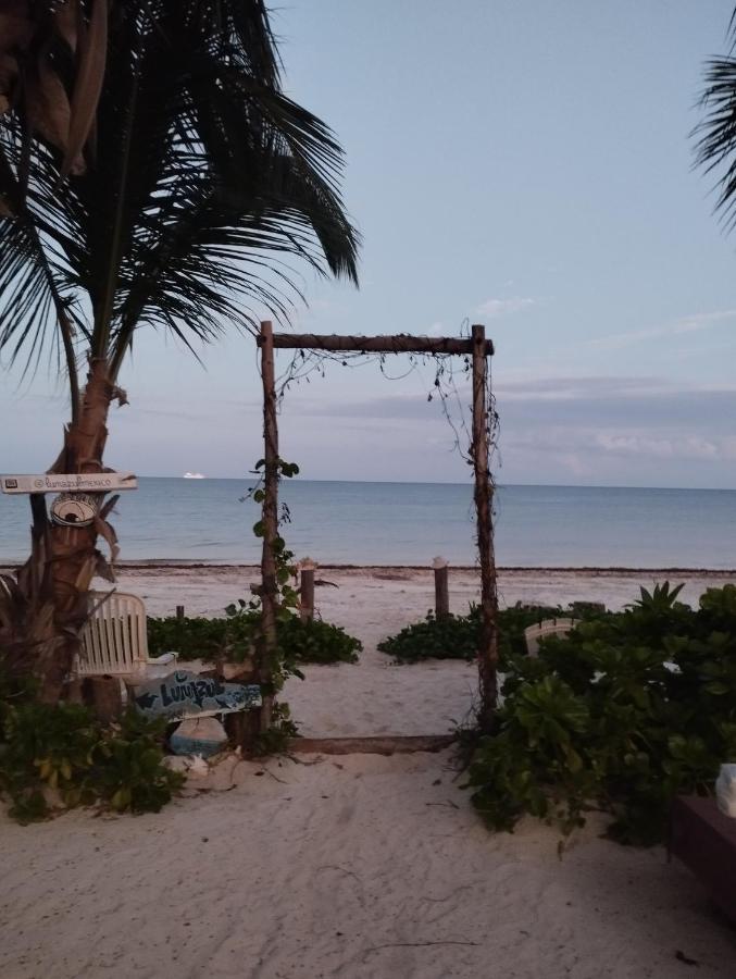 Lunazul Eco-Cabana Frente Al Mar Mahahual Luaran gambar