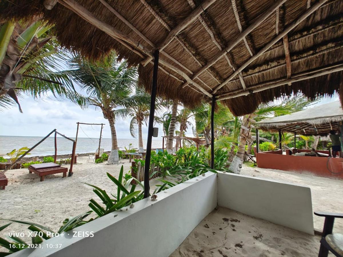 Lunazul Eco-Cabana Frente Al Mar Mahahual Luaran gambar
