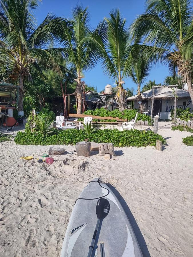 Lunazul Eco-Cabana Frente Al Mar Mahahual Luaran gambar