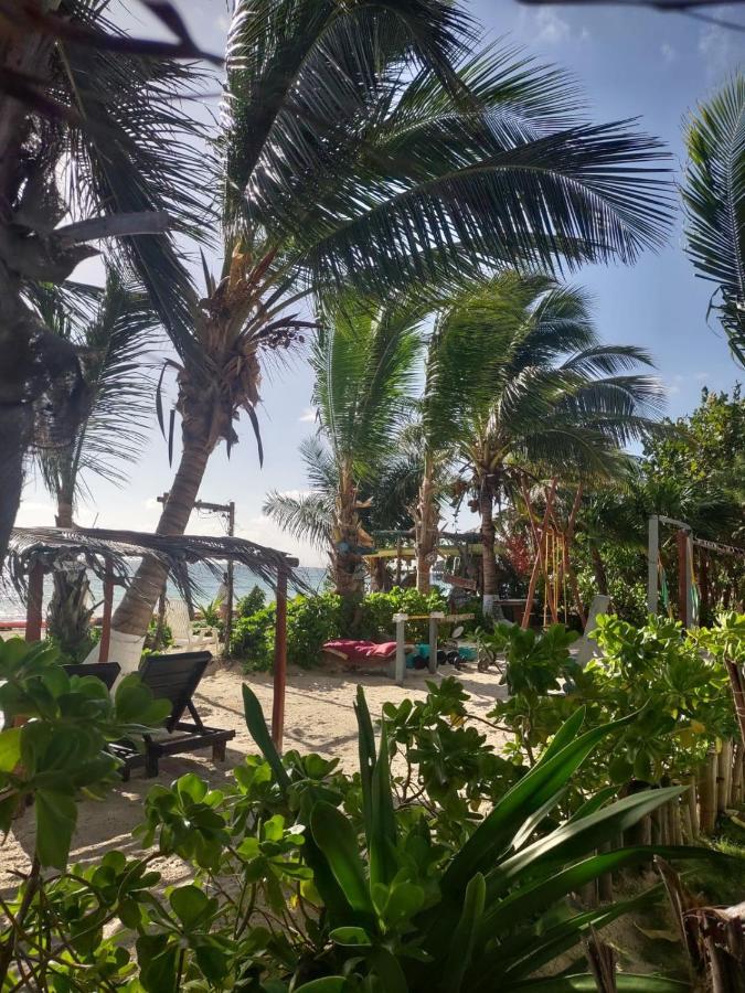 Lunazul Eco-Cabana Frente Al Mar Mahahual Luaran gambar