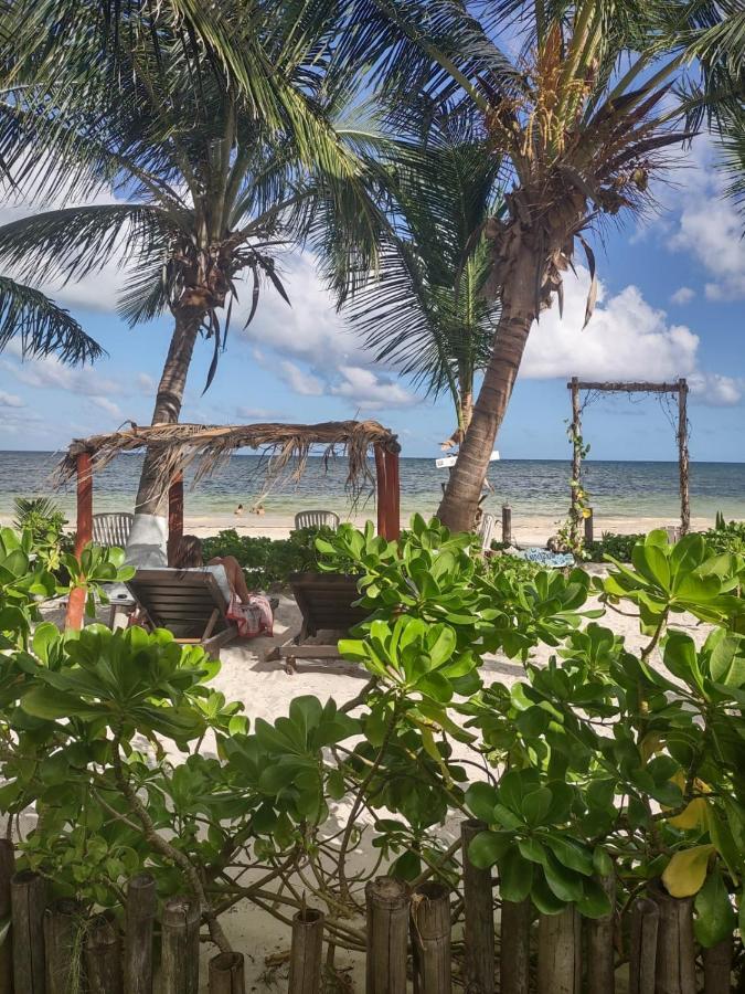Lunazul Eco-Cabana Frente Al Mar Mahahual Luaran gambar