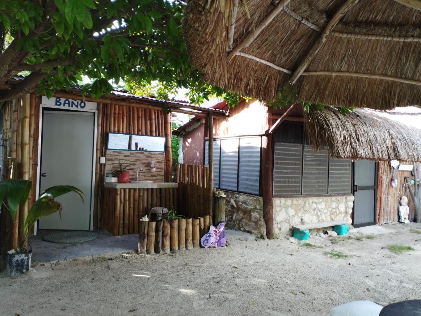 Lunazul Eco-Cabana Frente Al Mar Mahahual Luaran gambar