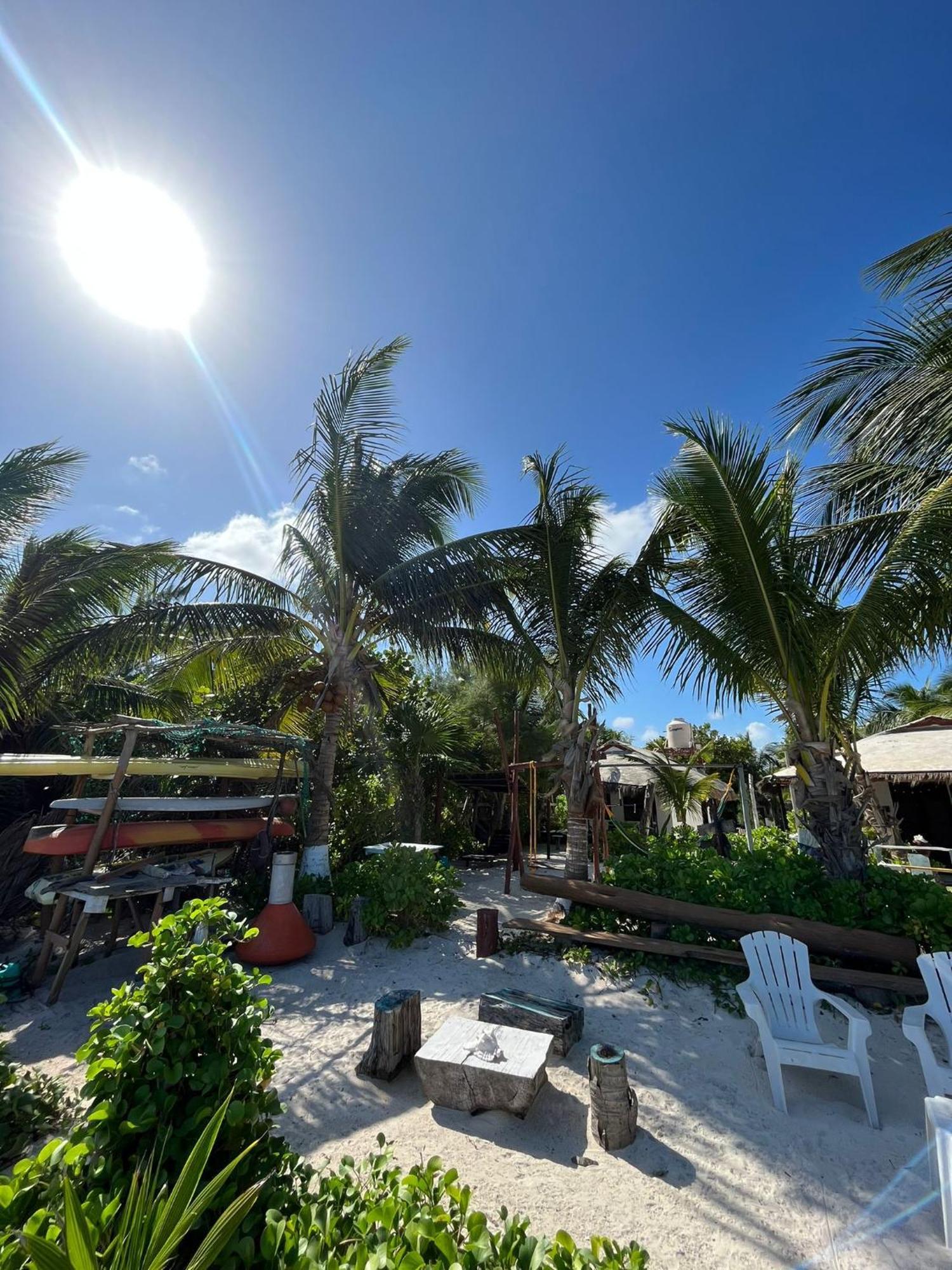 Lunazul Eco-Cabana Frente Al Mar Mahahual Luaran gambar