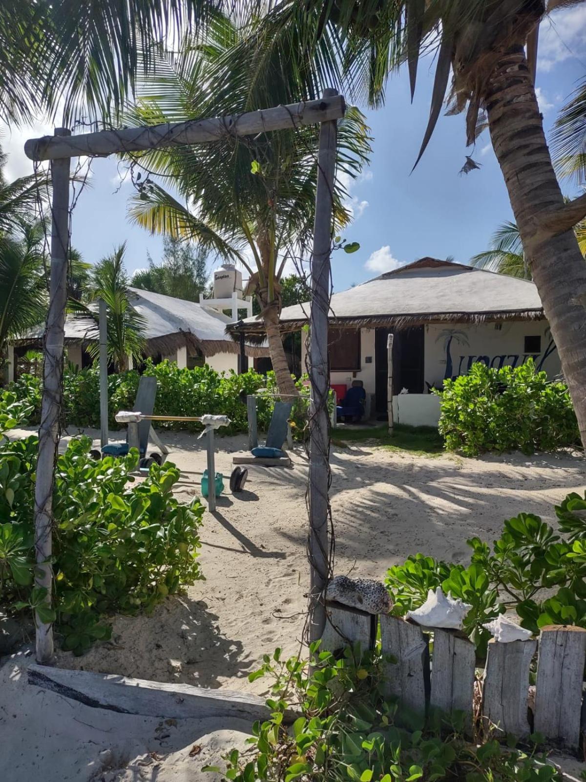 Lunazul Eco-Cabana Frente Al Mar Mahahual Luaran gambar